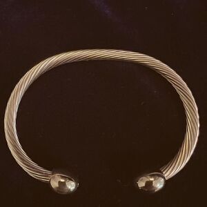 Gold Twist Cuff Bracelet 